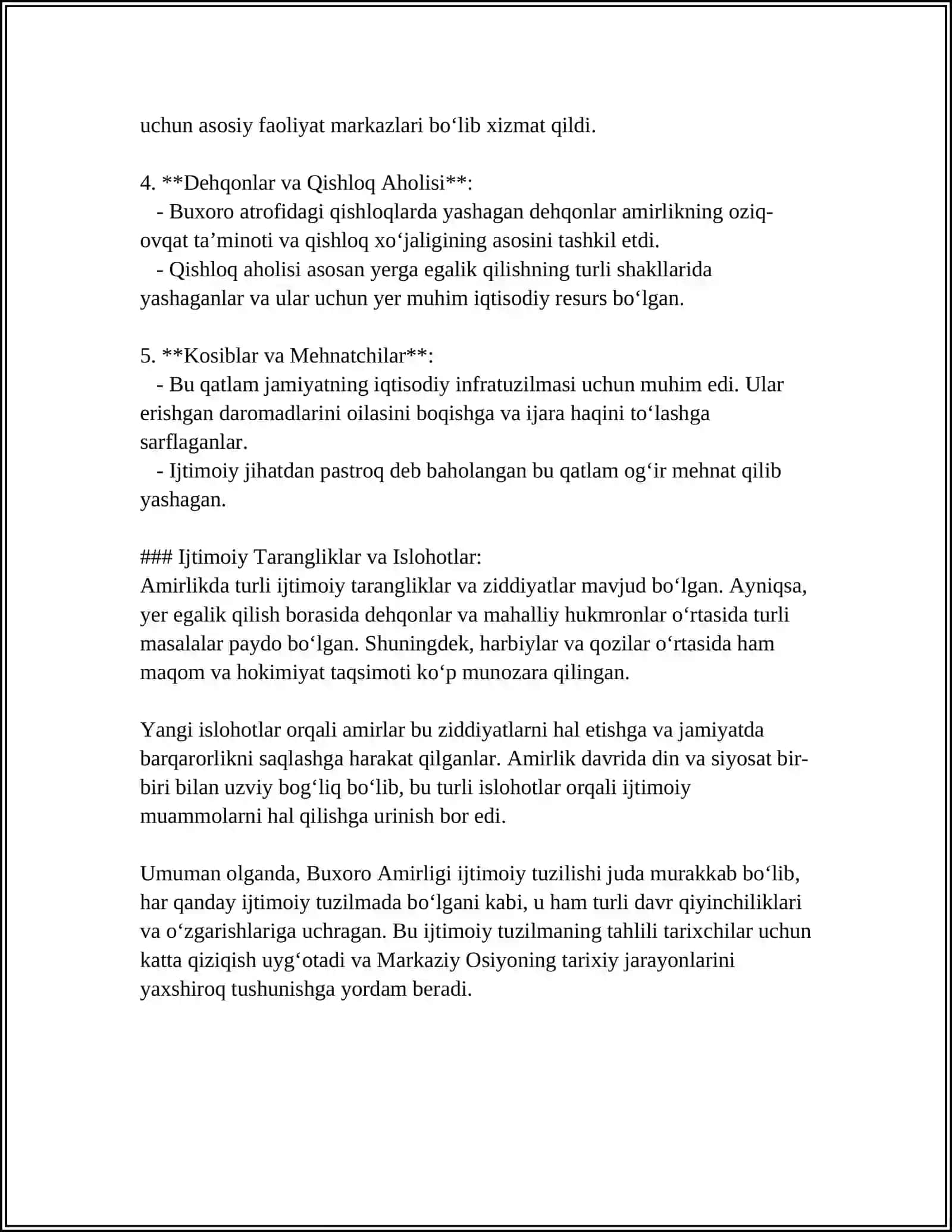 Buxoro Amirligi Ijtimoiy Tuzilishi 4