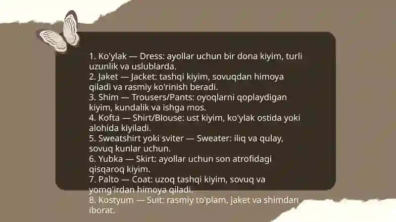 Moda tarixi haqida inglizchada taqdimot 4