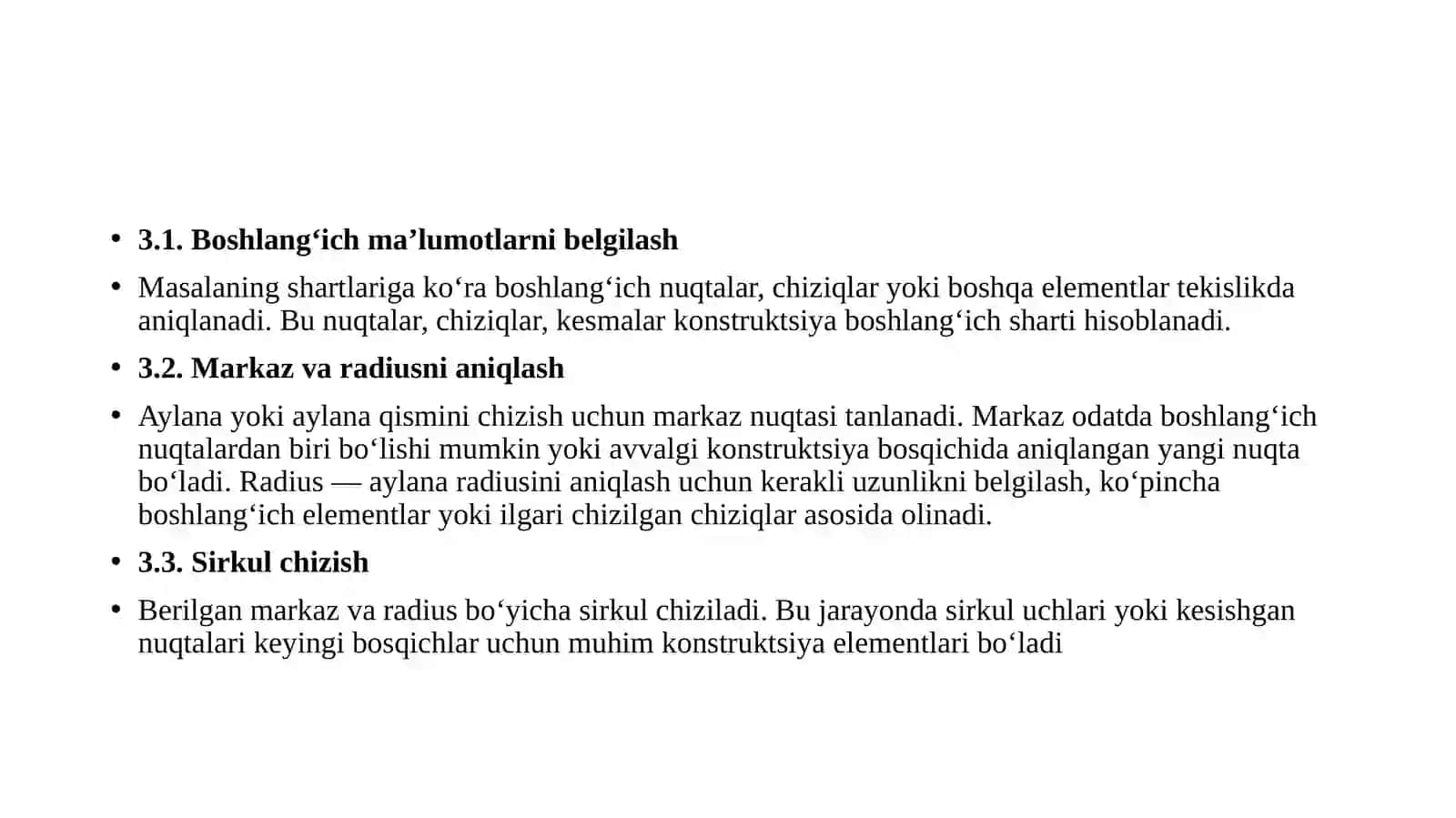 Geometrik masalalar 4
