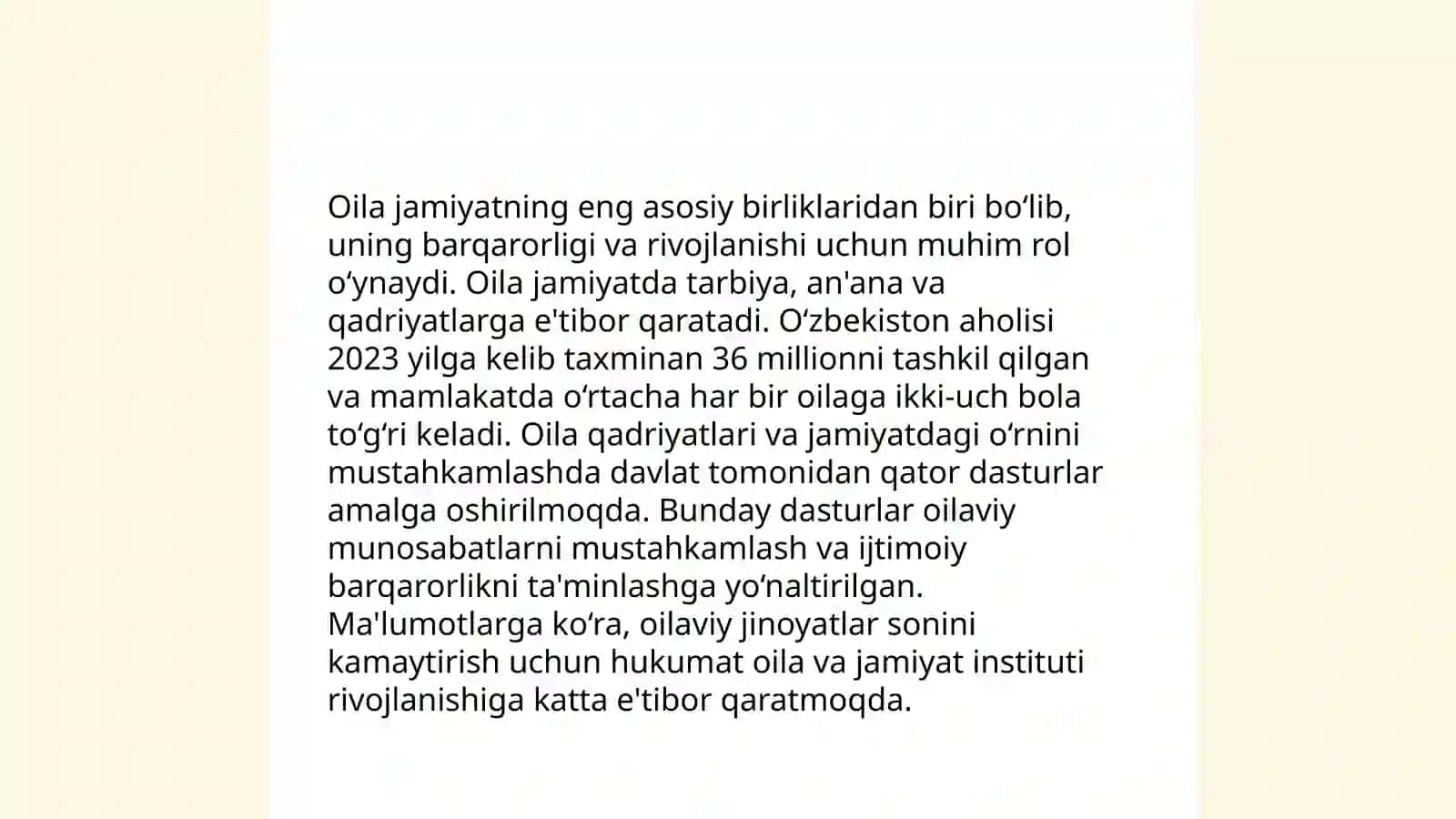 Oʻzbek oilasi-milliy dunyoqarash manbai sifatida 4