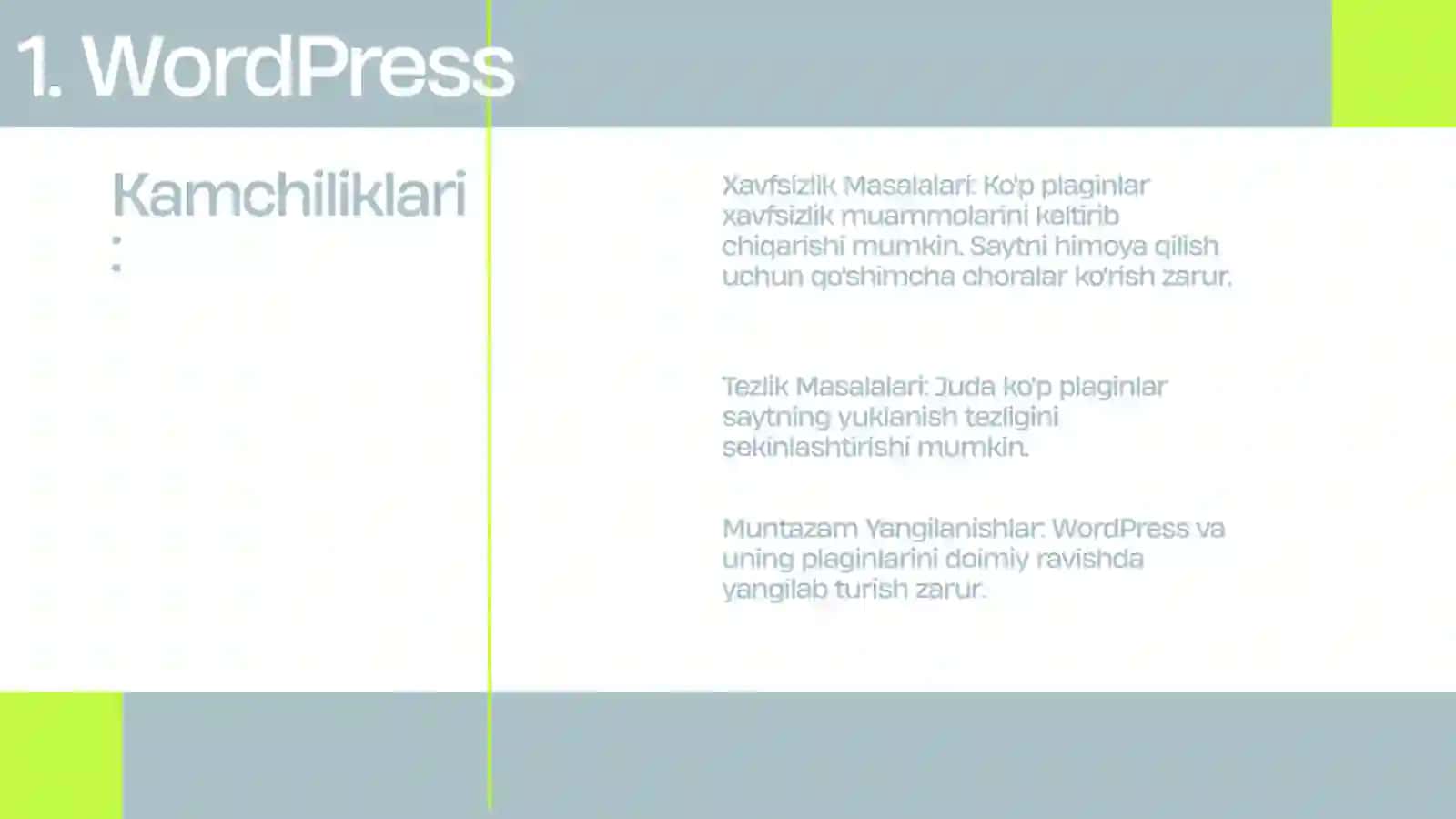 CMS (Content Management System): Farqlar, Afzalliklar va Kamchiliklar 4