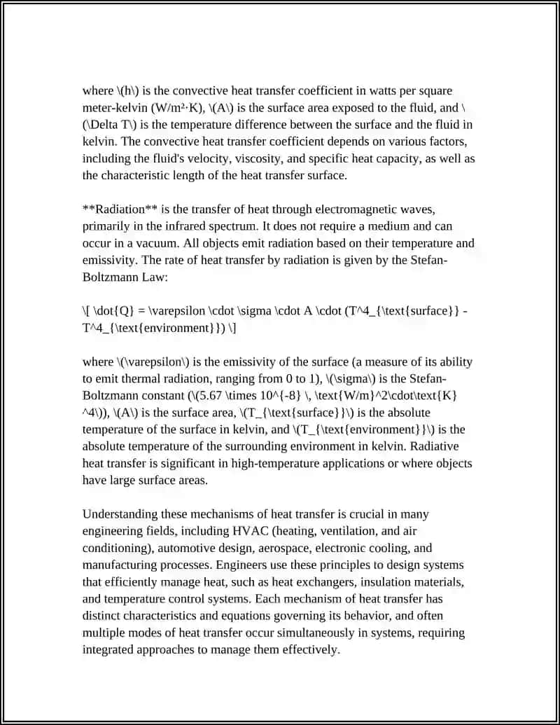 Mechanisms of Heat Transfer 4