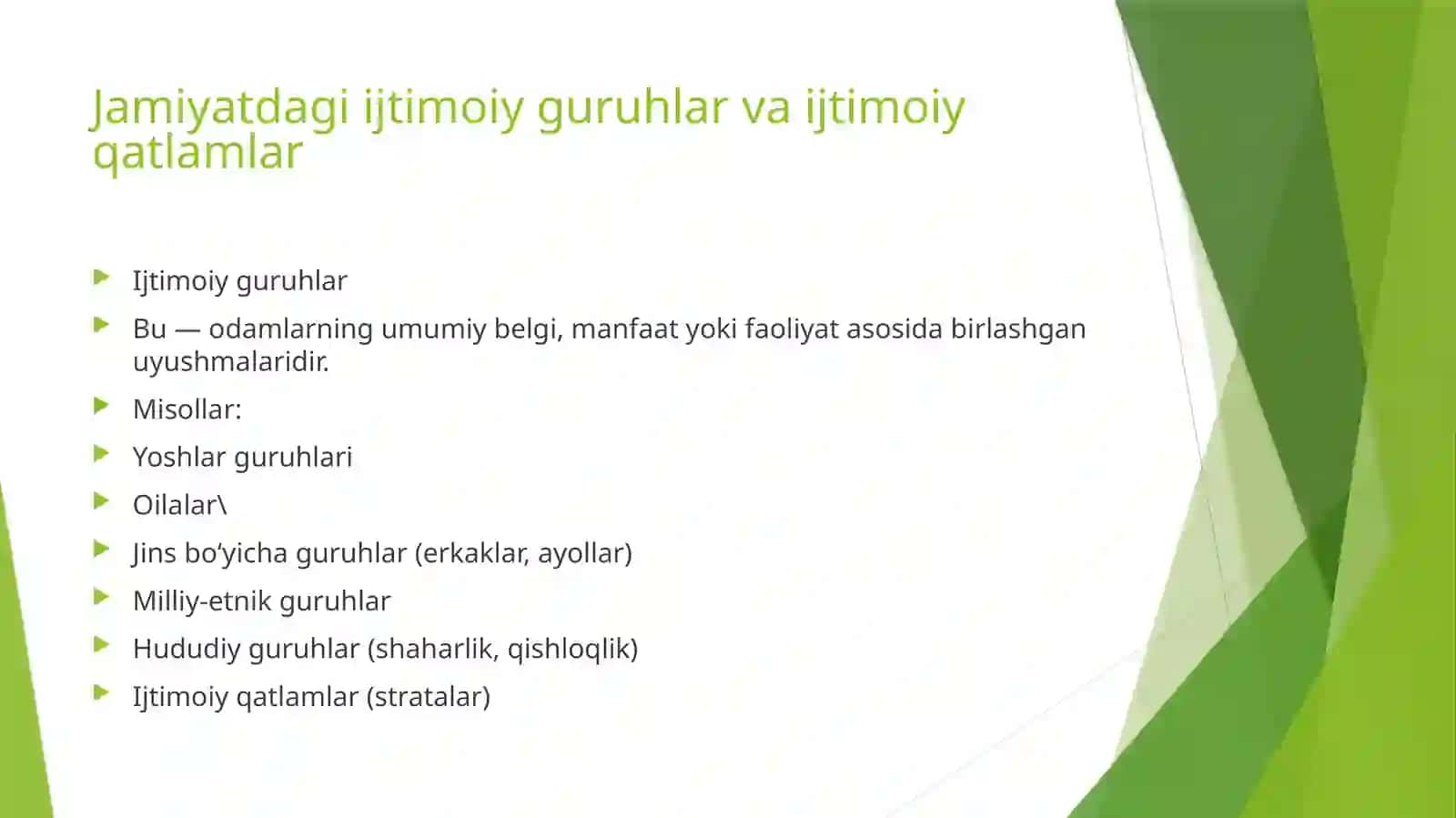 Jamiyatning ijtimoiy tuzilishi 4