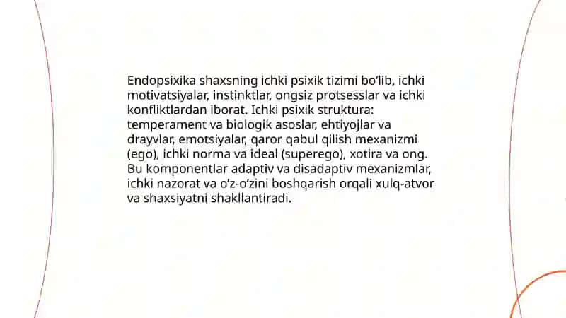 Shaxs nazariyasi 4