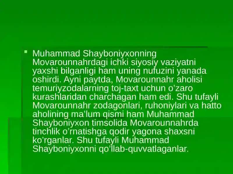Shayboniylar davlat boshqaruvi 4