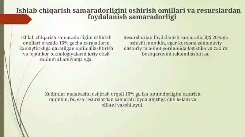Ishlab chiqarish hajmini tahlil qilish 4