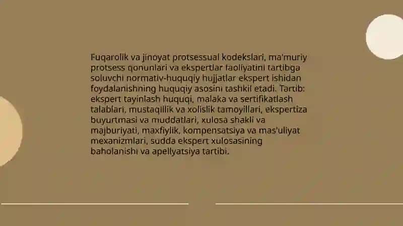 Ekspert ishidan foydalanish 4