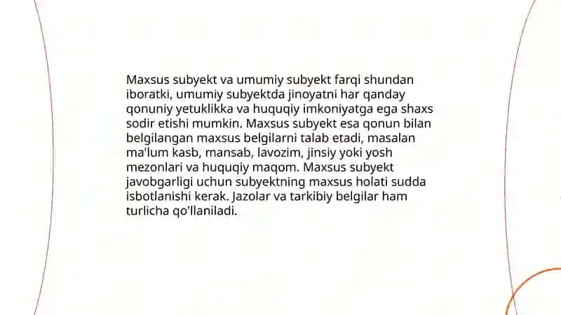 Maxsus subyektli jinoyatlar 4