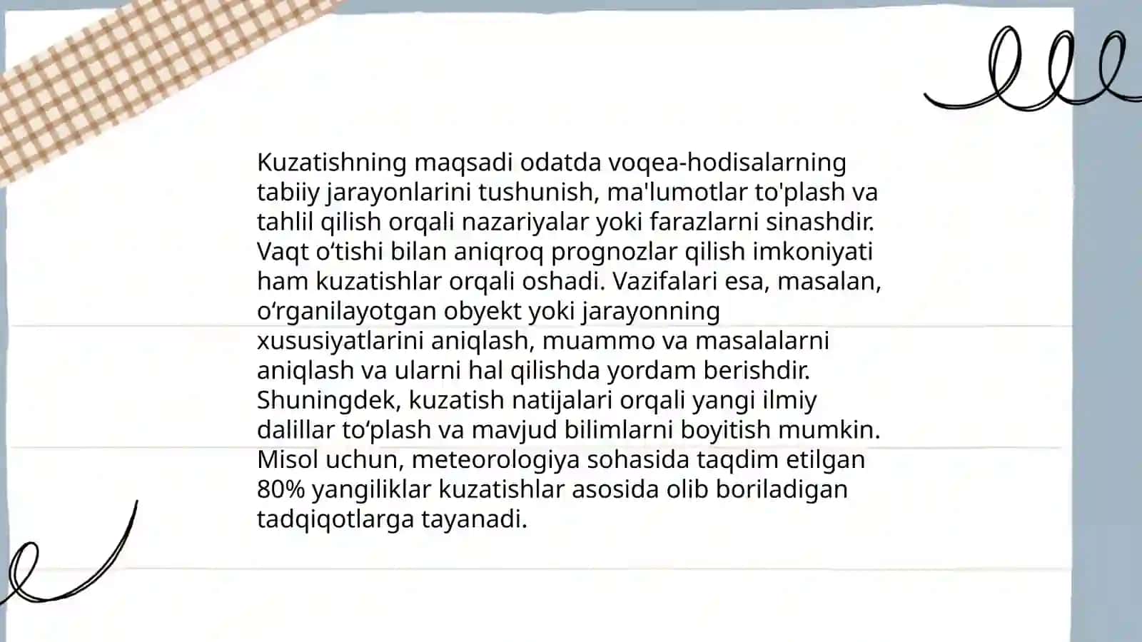 Abdulla Qodiriy nomidagi Jizzax davlat pedagogika universiteti Maktabgacha taʼlim fakulteti Maktabgacha taʼlim yoʻnalishi 3 -bosqich 530-22 guruh talabasi Eshmirzayeva Mahliyoning bolalarni tabiat bilan tanishtirish metodikasi fanidan tayyorlagan taqdimoti 4