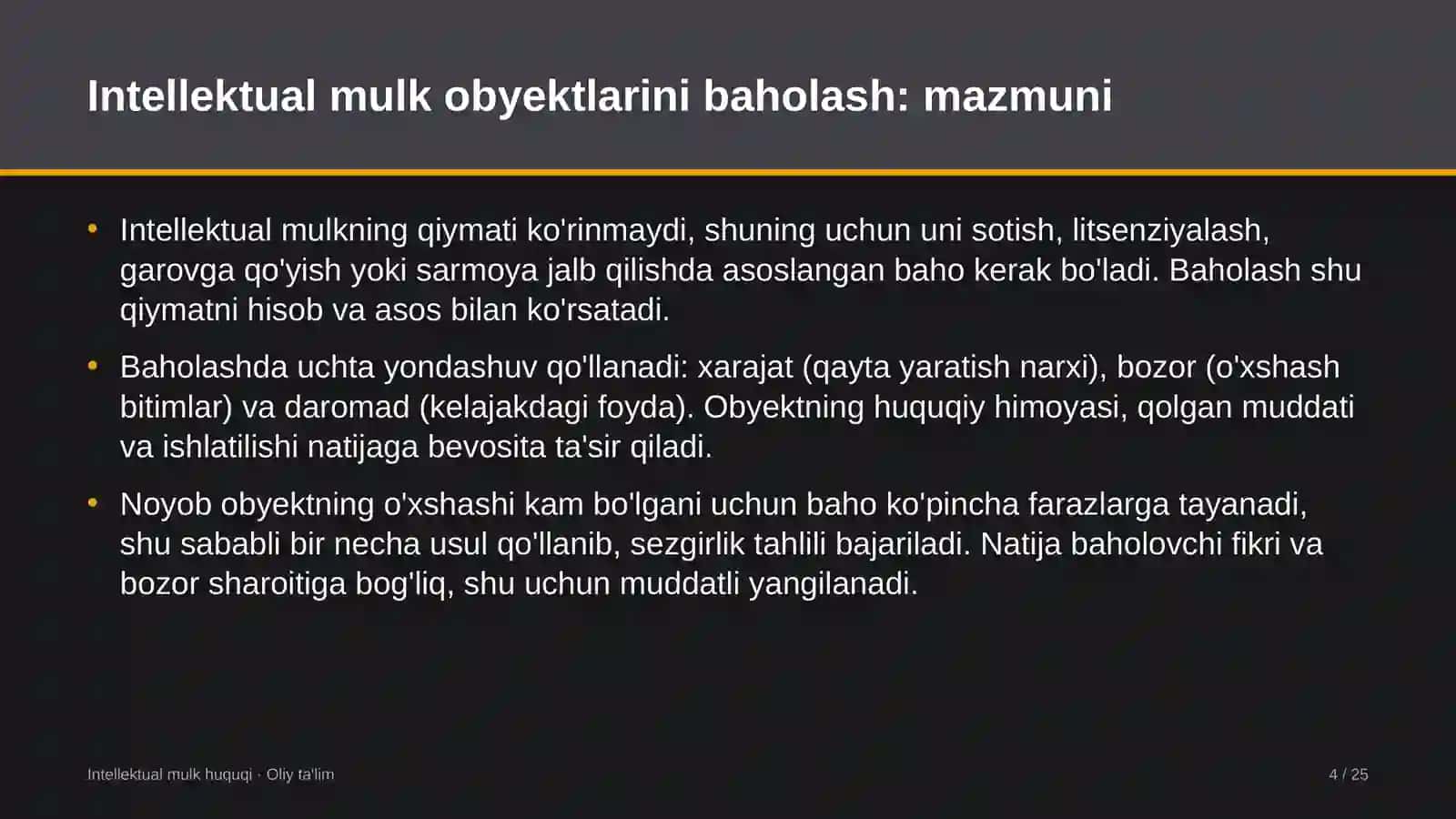 IT-parklarda intellektual mulk obyektlarini baholash 4