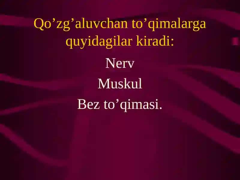 Qo’zg’aluvchanlik, qo’zg’alish 4