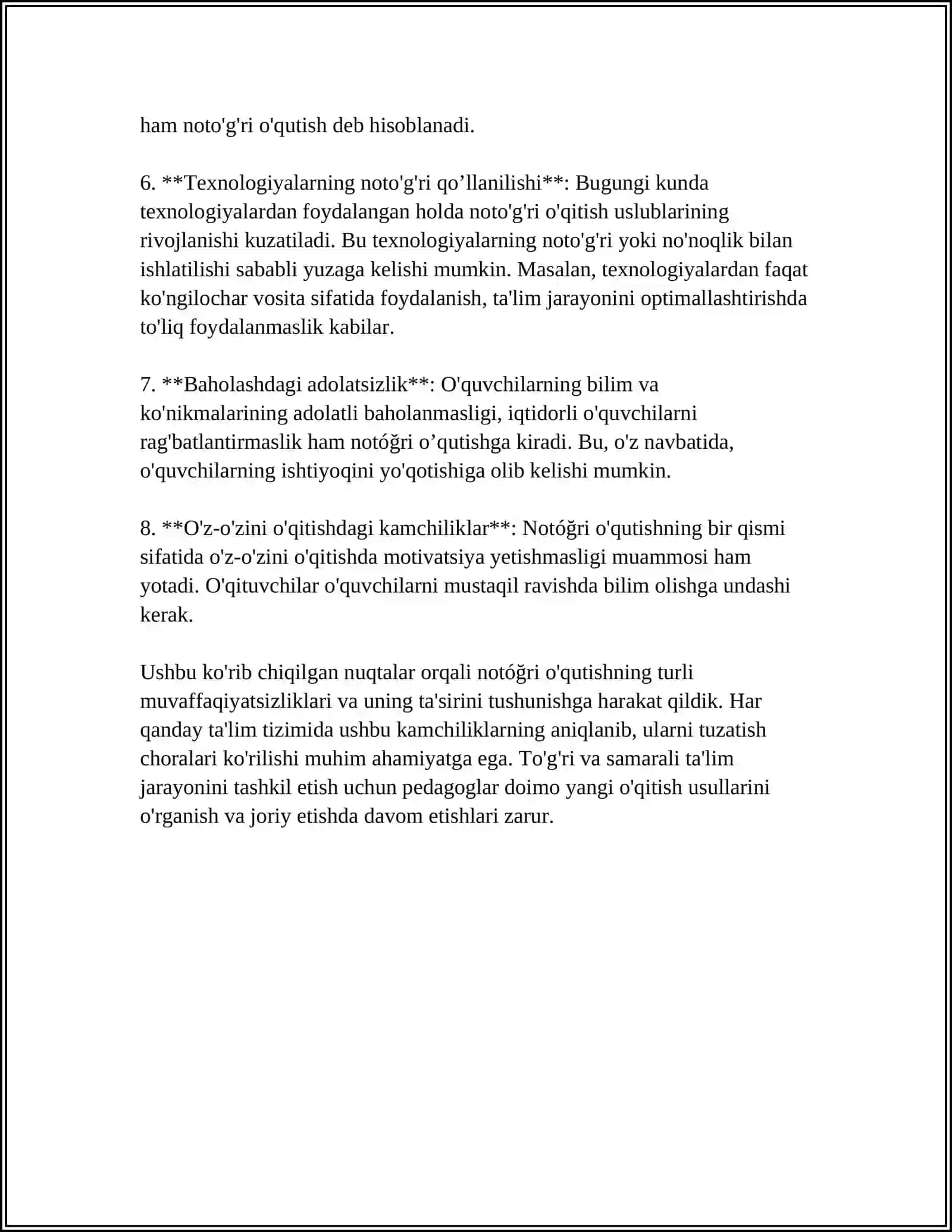 NOTÓGRI OVQATLANISH VA UNING OQIBATLARI 4