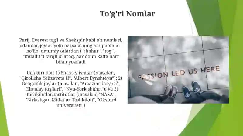 Ot Nomlari Turlari 4