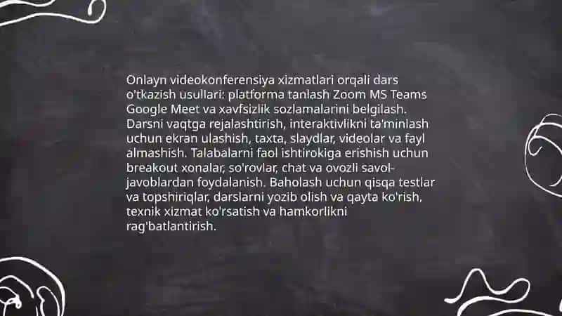 Ta'lim jarayonini tashkil etishda internet xizmatlaridan foydalanish 4