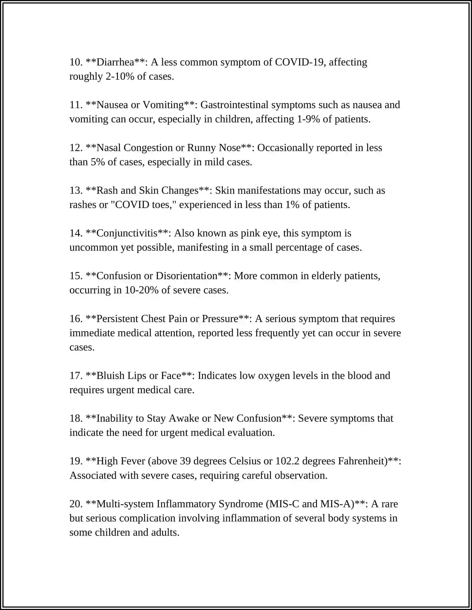 COVID-19 Symptoms 4
