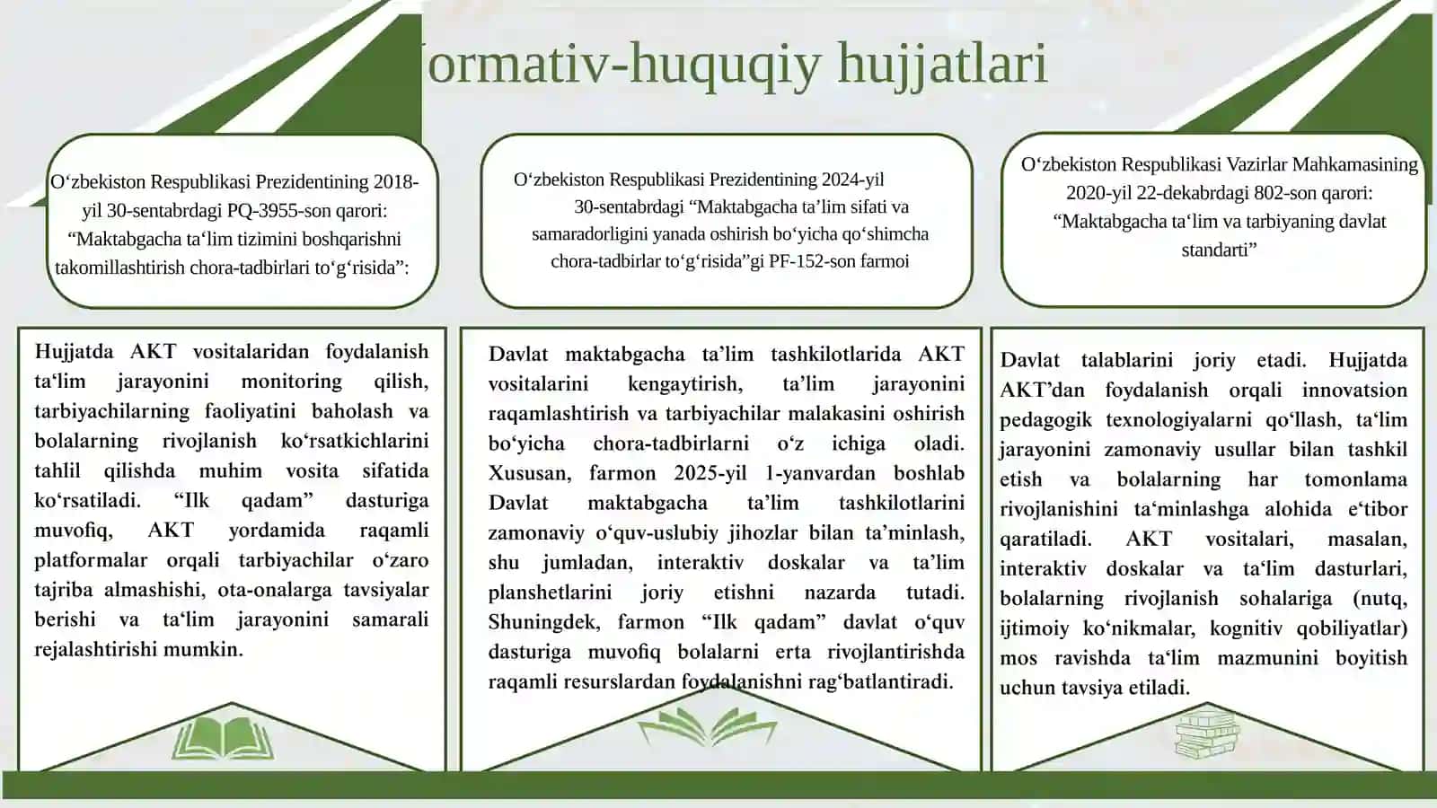 "ILK QADAM" DAVLAT O'QUV DASTURI 4