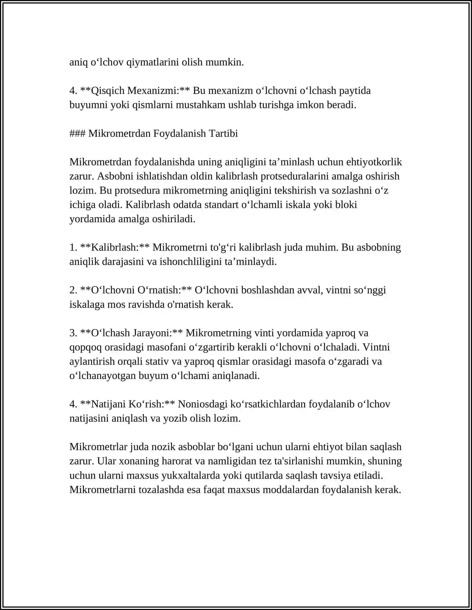 MIKROMETRLARNING QOʻLLANILISHI VA TURLARI 4