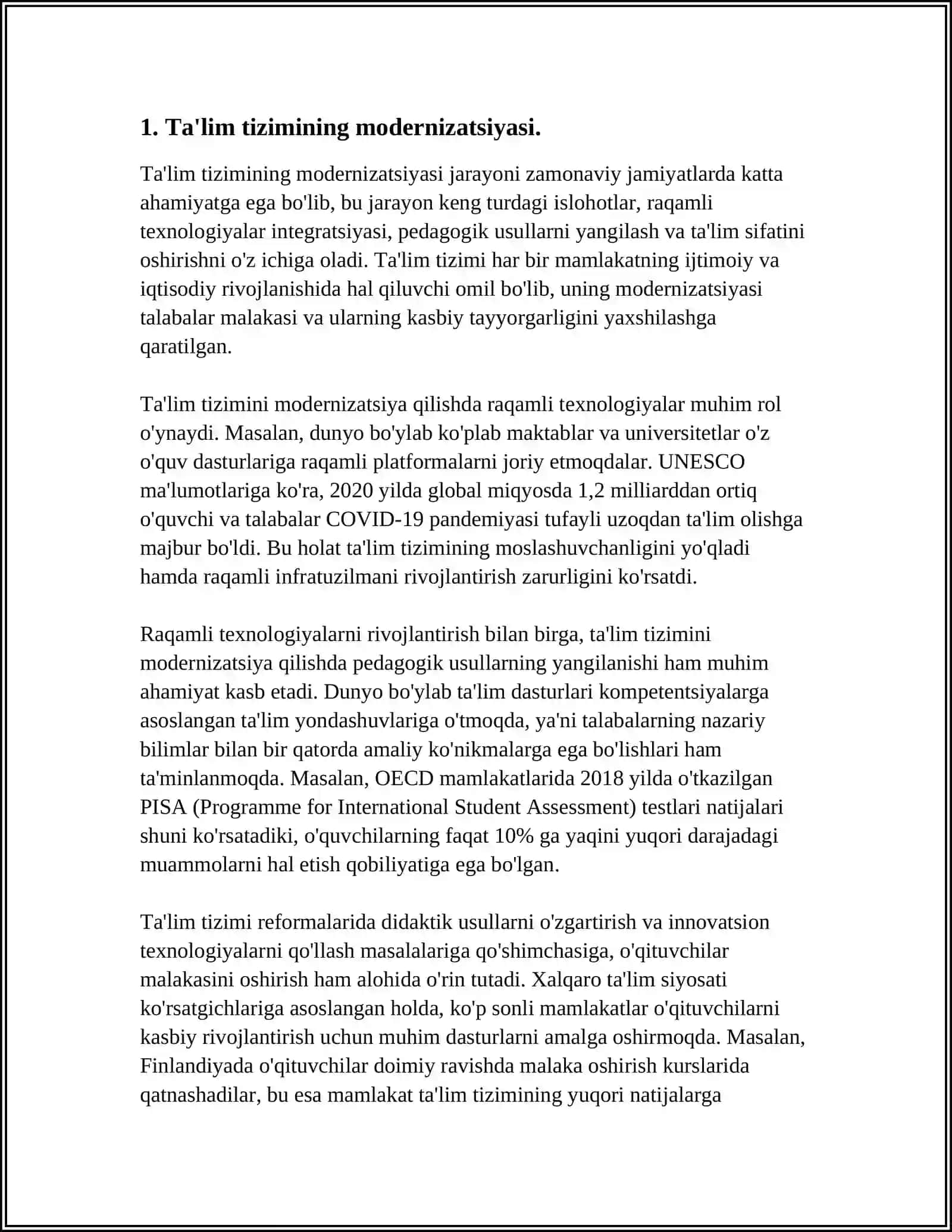 TAʼLIM SOHASIDAGI DAVLAT SIYOSATINING USTUVOR YOʻNALISHLARI 4