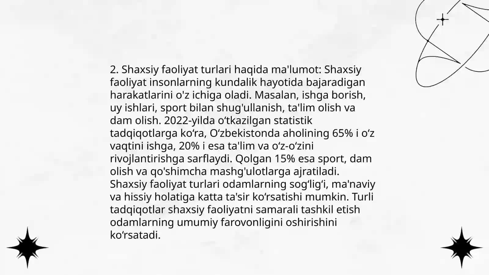 Faoliyat va uning turlari 4