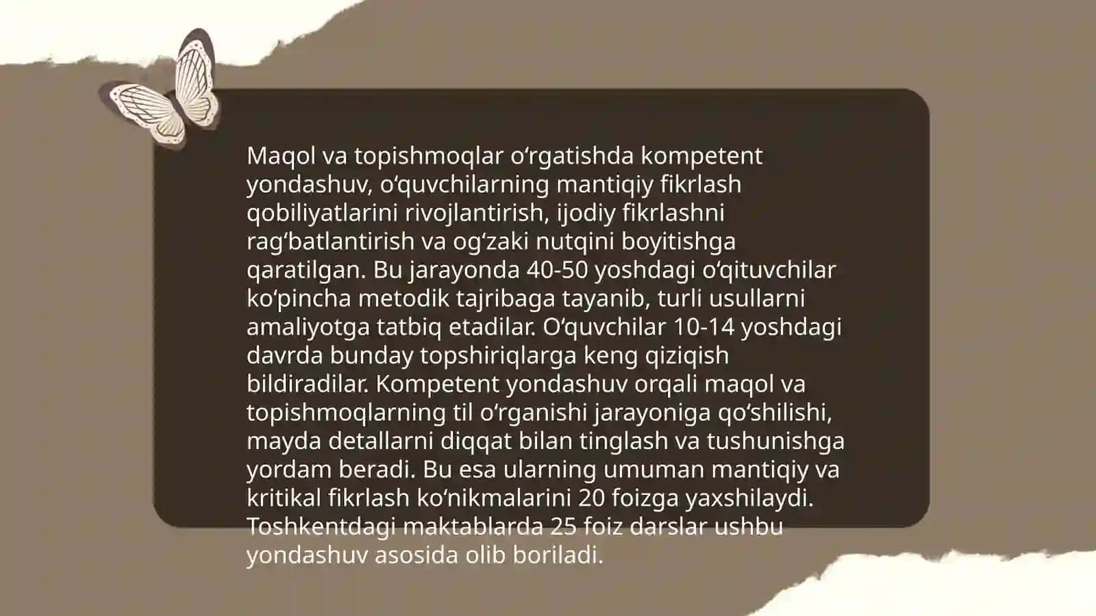 Maqol va topishmoq janriga xos matnlar ustida ishlash metodikasi 4