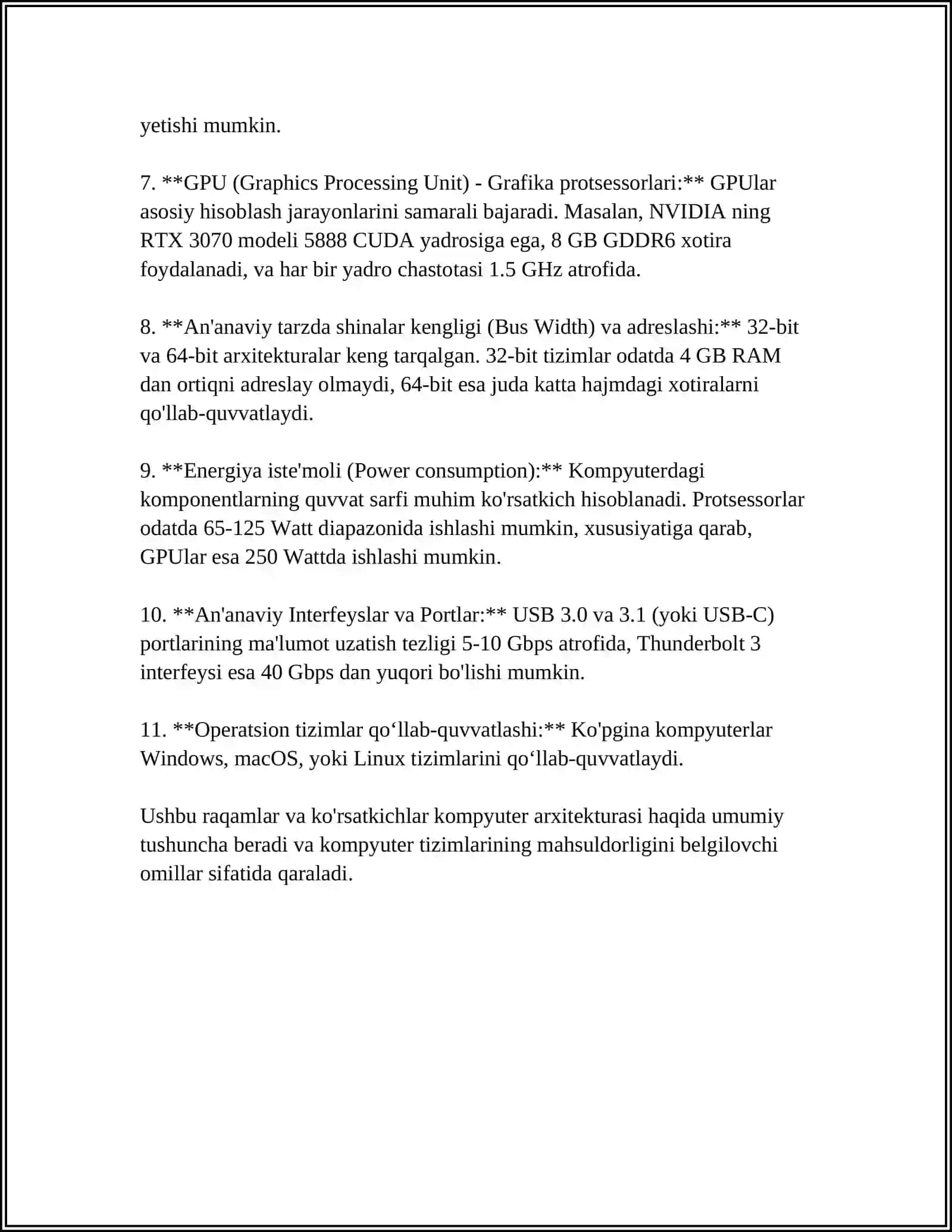 KOMPYUTERLARNING ASOSIY KO’RSATKICHLARI, MASSIV-PARALLEL TIZIMLAR (MPP), SIMMETRIK MULTIPROTSESSORLI TIZIMLAR (SMP) 4