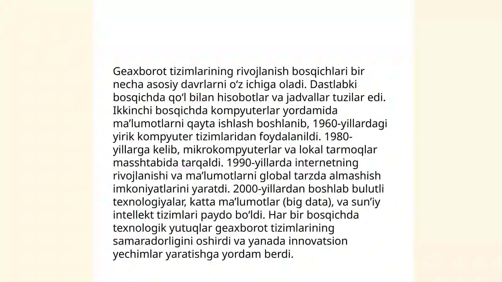 GEAXBOROT TIZIMINING TARIXI 4