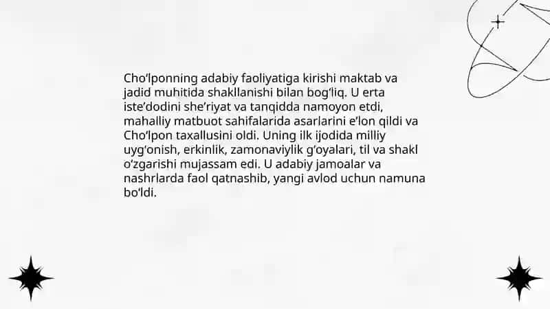 Choʻlponning hayoti va taʼlimi 4