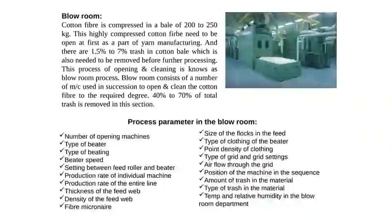 Mixing and Blending of Cotton Fiber in Blow Room 4