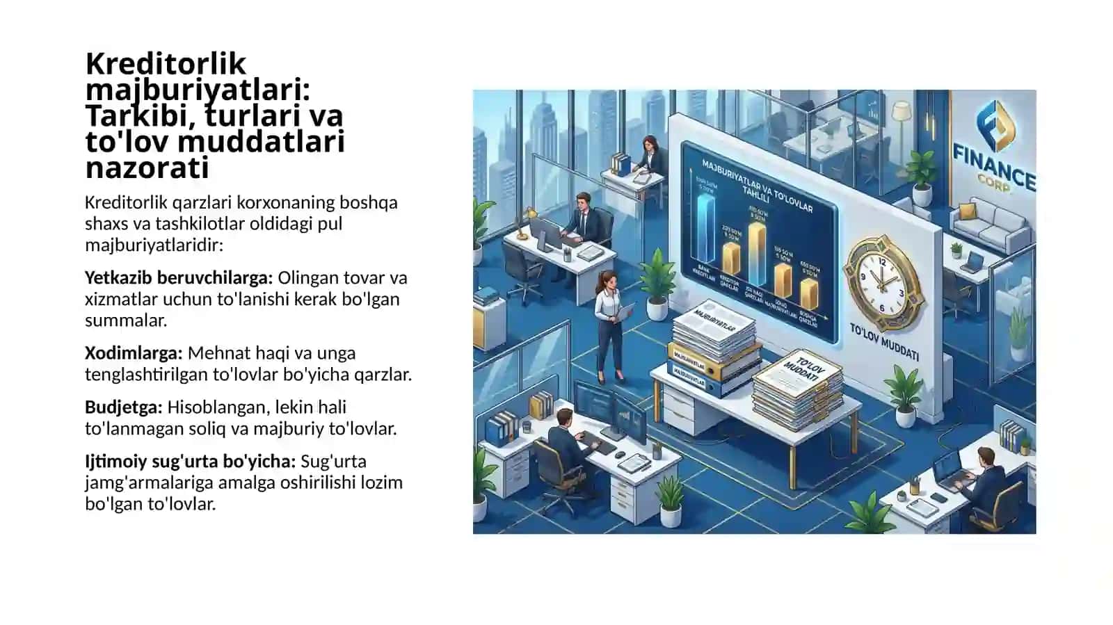 Debitorlik va kreditorlik qarzlari (Hisob-kitoblar) 4