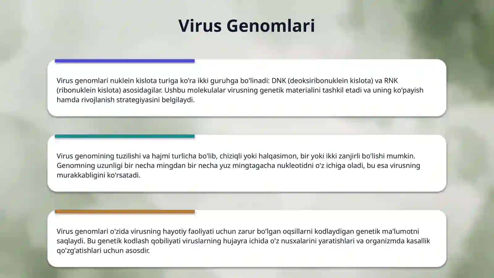 Virus oqsillarini sintezi mavzusida taqdimot tayyorlash 4