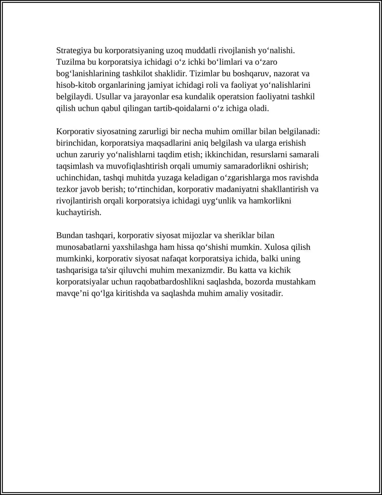 KORPORATIV SIYOSAT 4