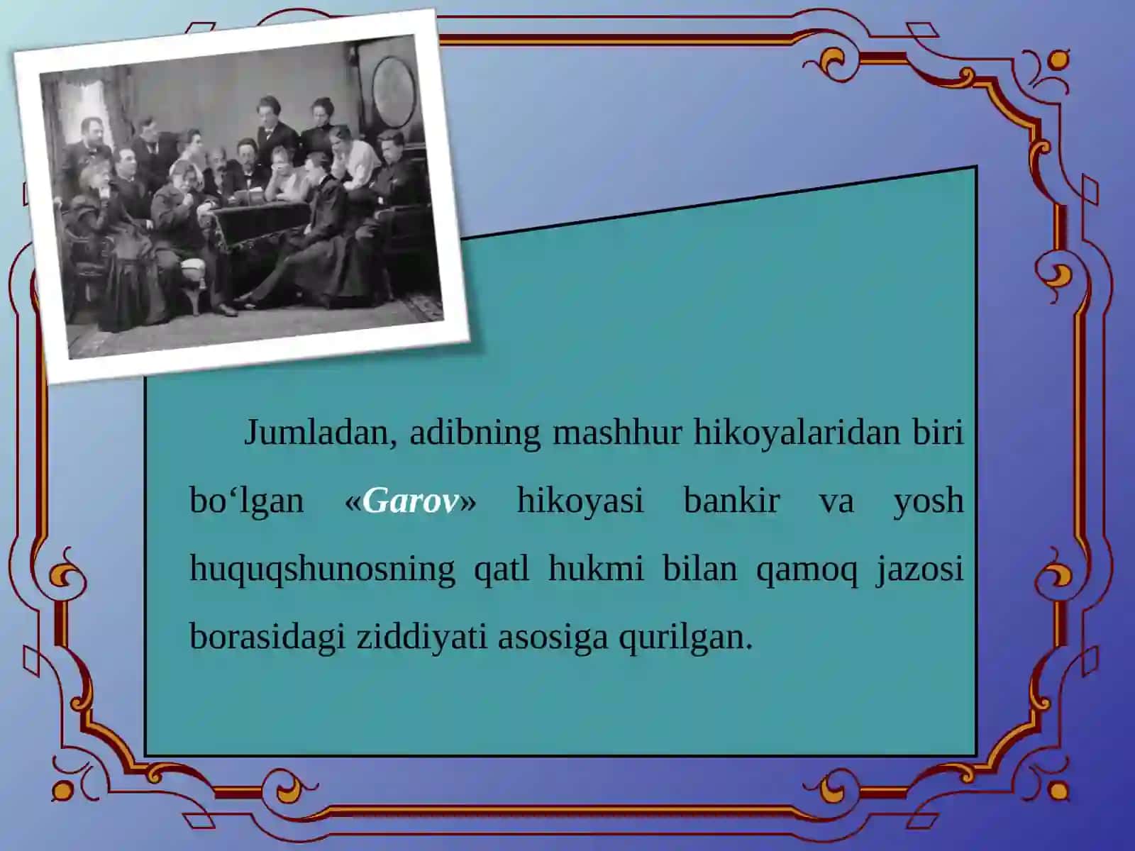 ANTON PAVLOVICH CHEXOV HIKOYASI HAQIDA 4