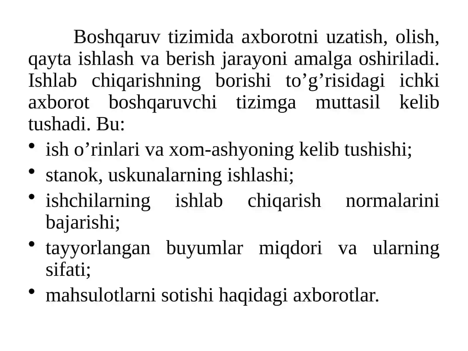BOSHQARISHDA AXBOROT VA KOMMUNIKATSIYA 4