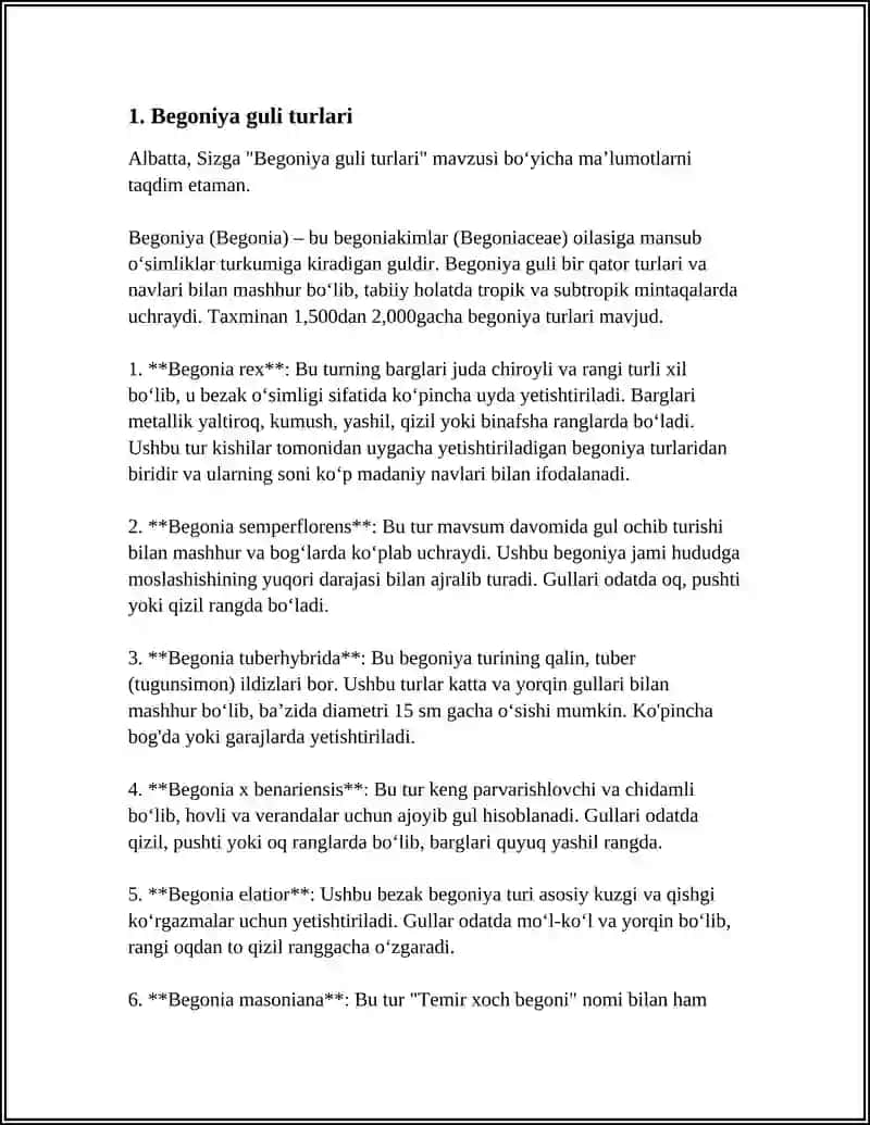 Begoniya Guli 4