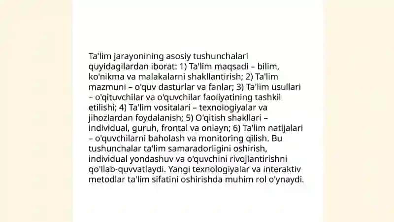 Didaktika talim nazariyasi sifatida 4