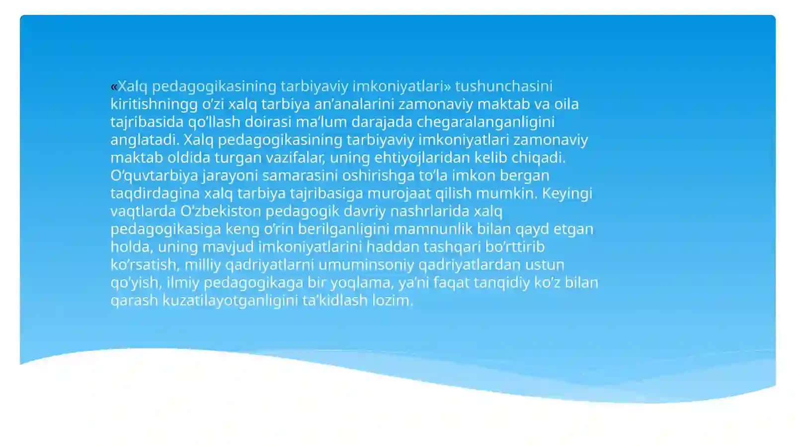 Xalq pedagogikasi manbalari 4