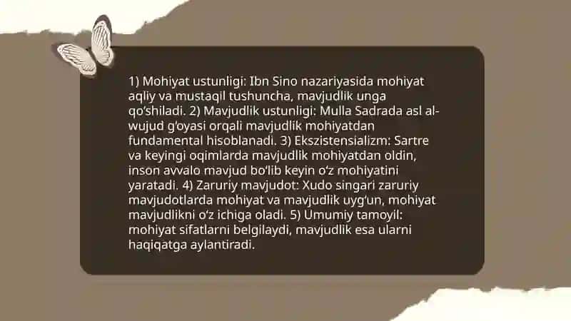 Borliq falsafasi (Ontologiya) 4