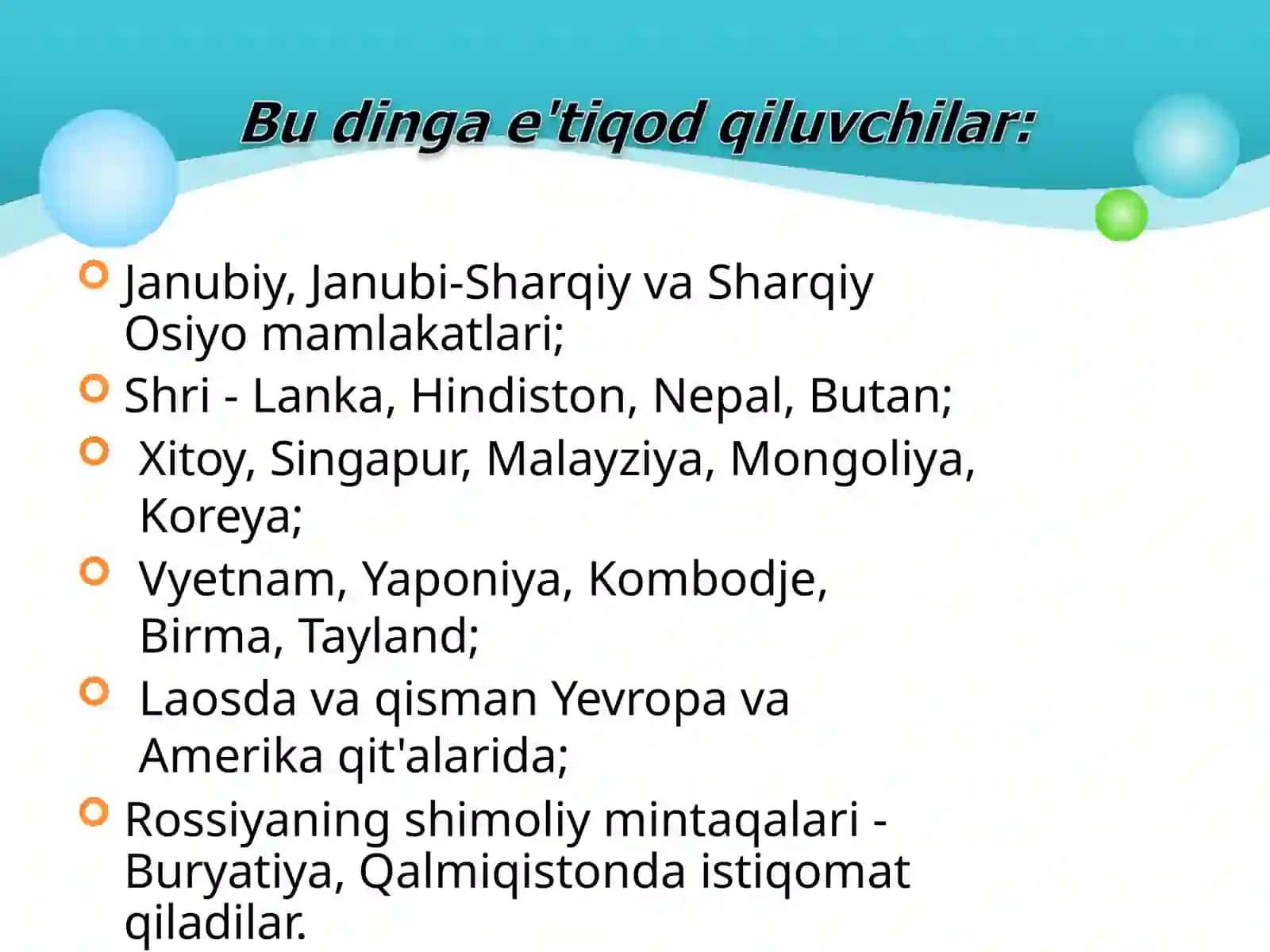 BUDDAVIYLIK DINI VA TA’LIMOTI 4