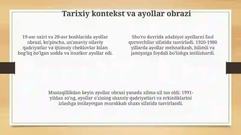 Jaxon adabiyotida ayollar 4