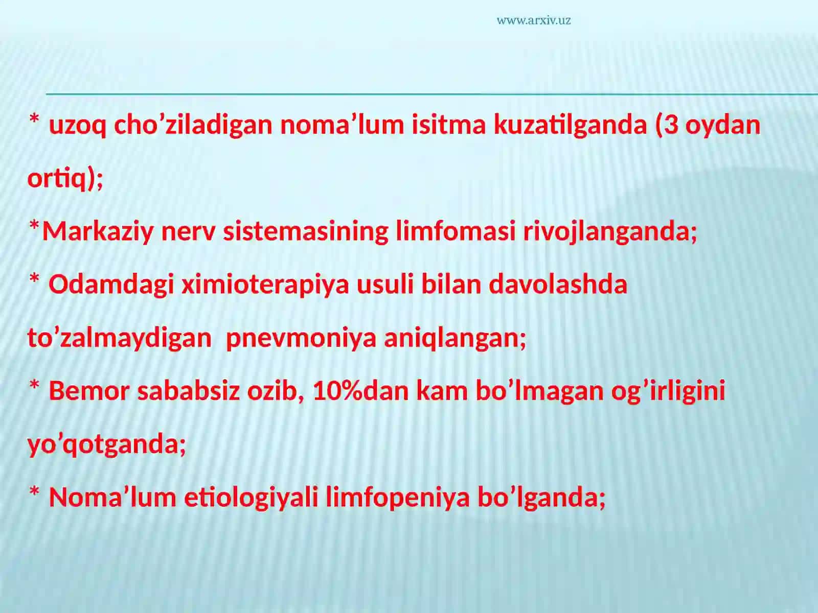 OITSning belgilari, oldini olish, davosi profilaktikasi 4