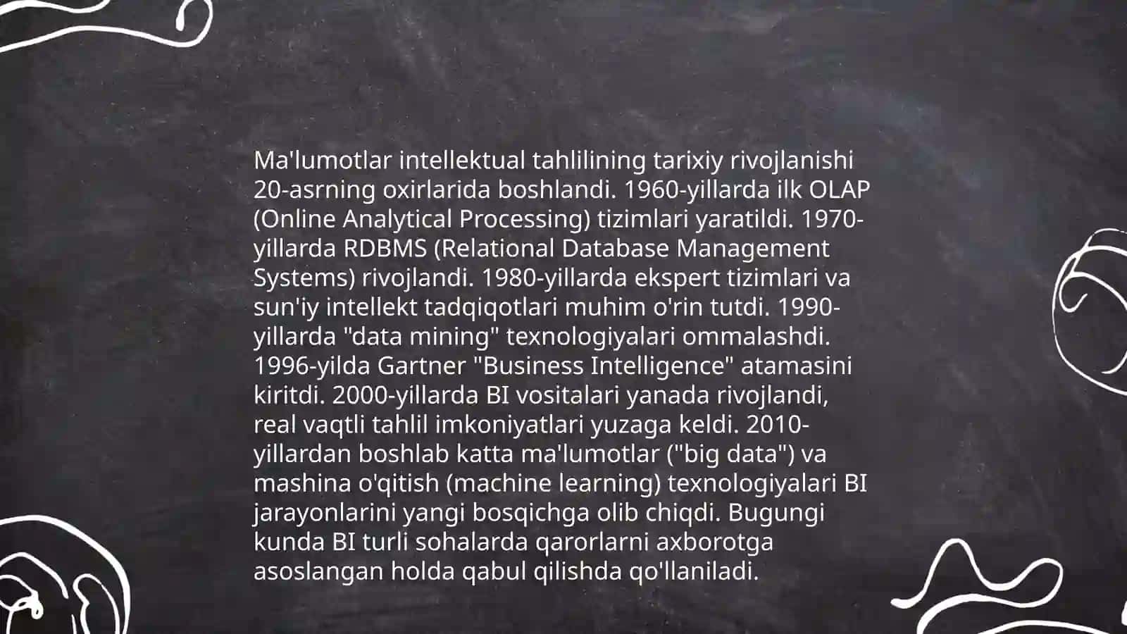 Ma'lumotlar intellektual tahlilining ahamiyati 4