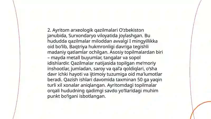 Ayritom arxealogik yodgorliklari 4
