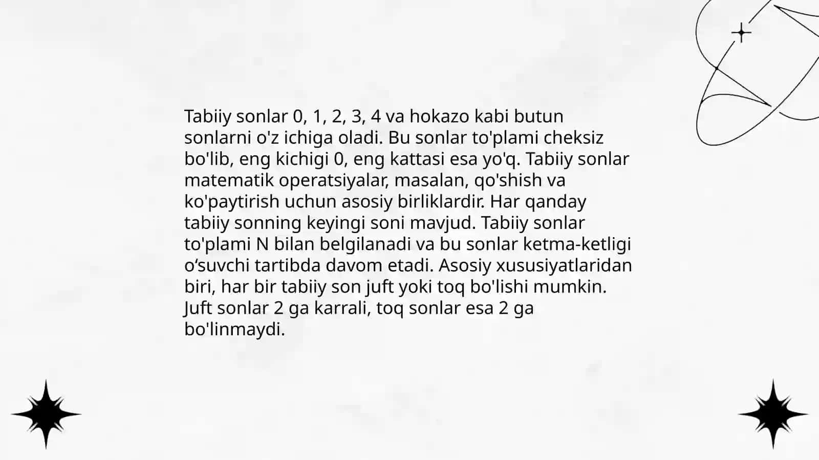 Sonli to'plamlar va ularning tuzilishi 4