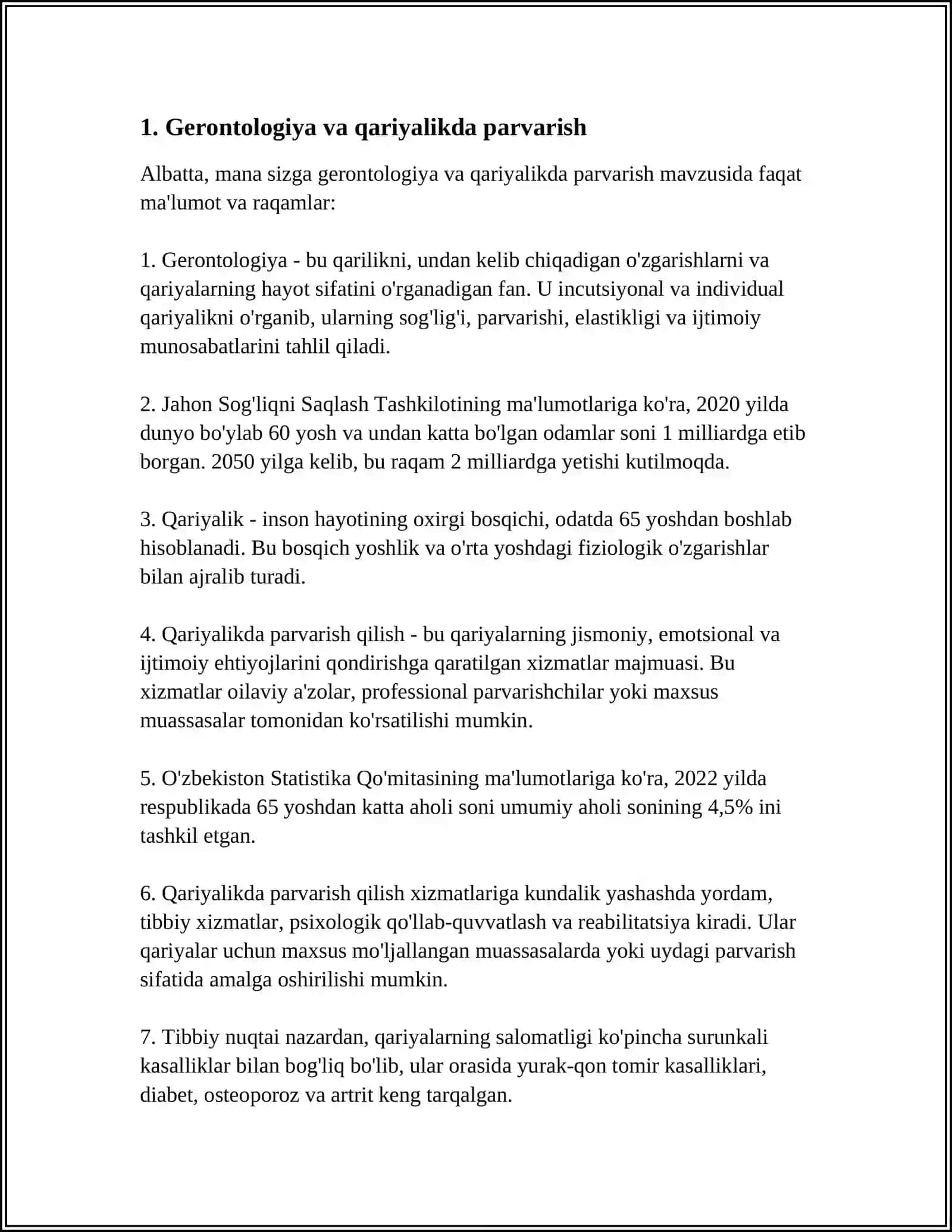 TEKSHIRUVDAN ÕTAYOTGAN KEKSALAR VA QARIYALARDA HAMSHIRALIK ISHI 4