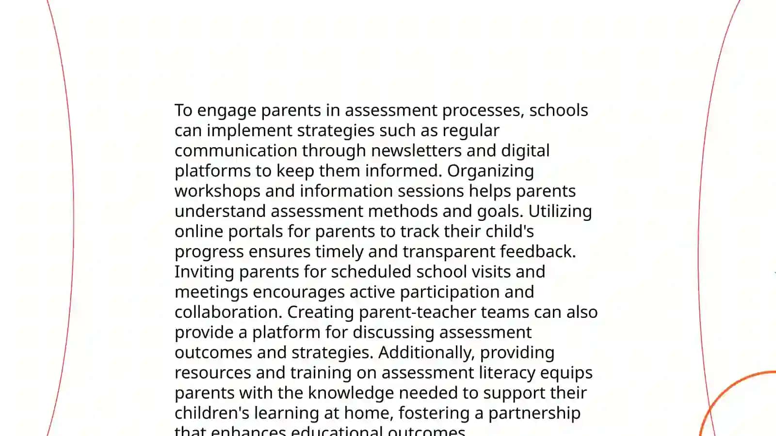 Involving Parents in Assessment 4