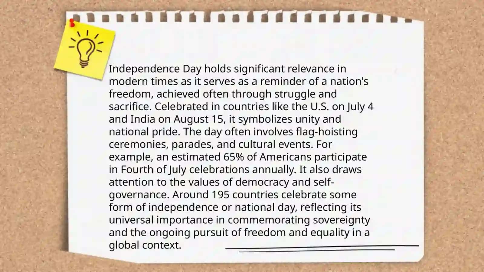 Independent day 4