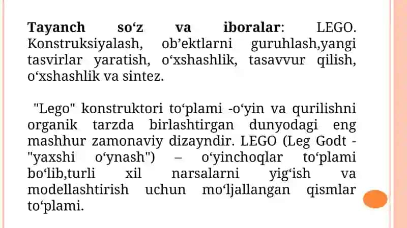 LEGO-qurilish, konstruktsiyalash – STEAM ta’lim moduli 4