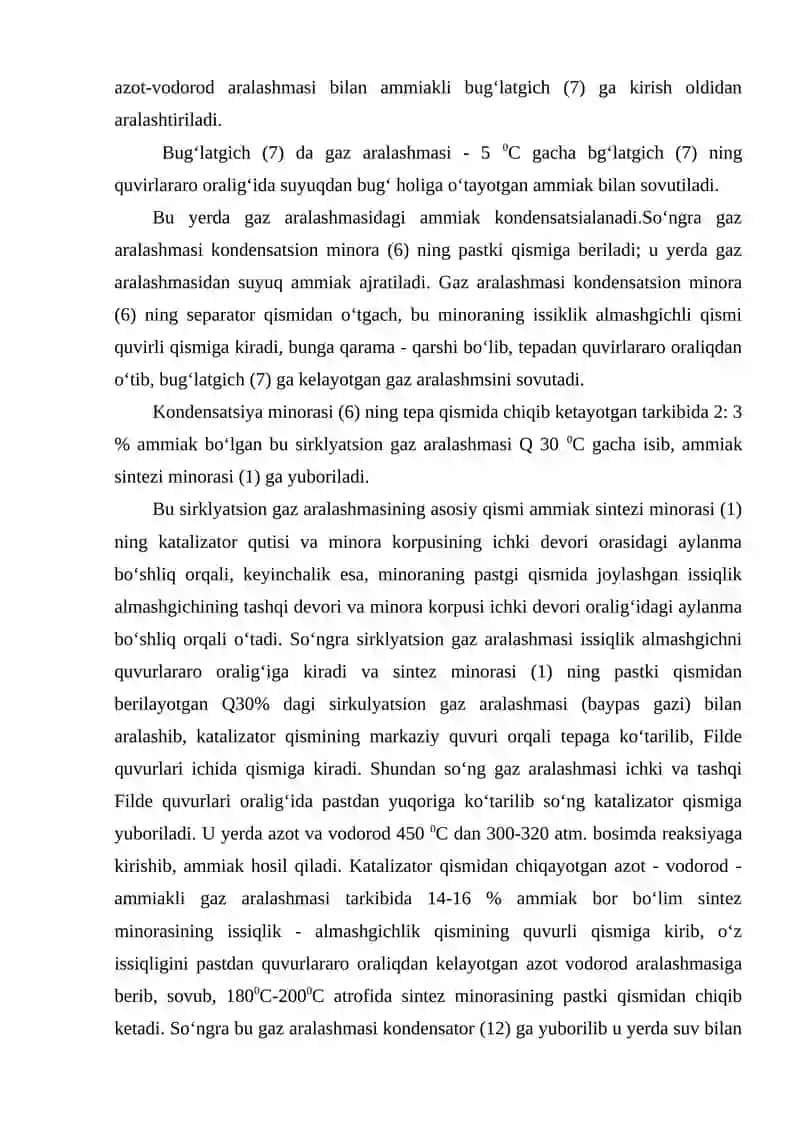 Ammiak sintezi qurilmalari 4