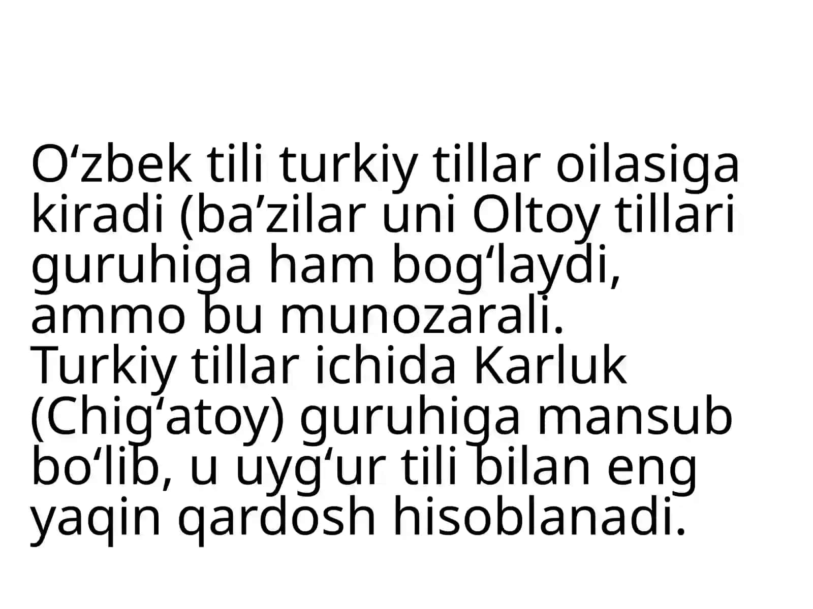 Oʻzbek tilini taraqqiyot bosqichlari. 4