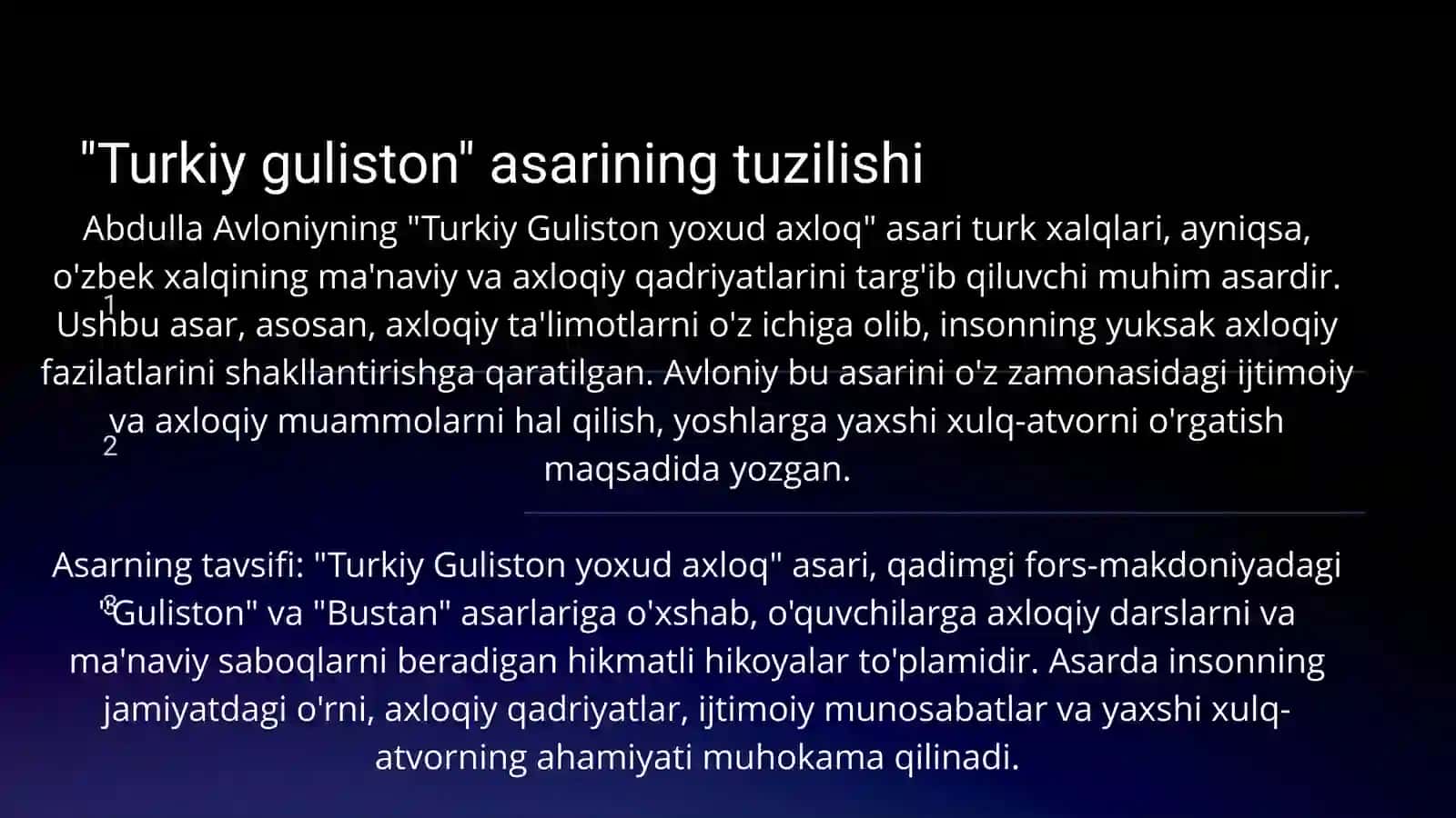 "Turkiy guliston yoxud axloq" 4